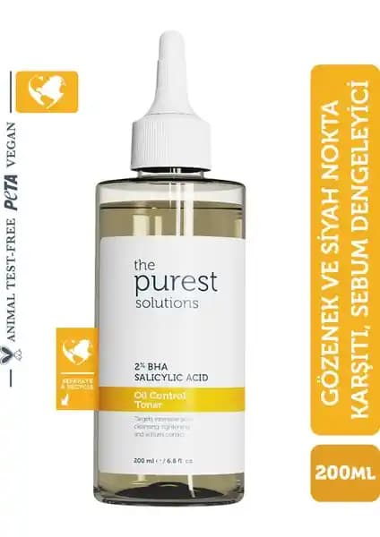 The Purest Solutions Yağlı ve Karma Ciltler İçin Tonik: Sebum Kontrolü ve Gözenek Sıkılaştırıcı Etkiler