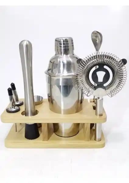 Viyalente 9 Parça Standlı Kokteyl Seti: Şıklık ve Dayanıklılık Sunan Profesyonel Ekipman