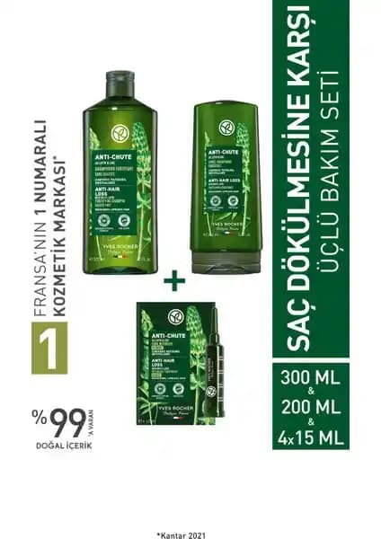 Yves Rocher Dökülmeye Karşı Güçlendirici Prebiyotik Saç Bakım Seti İncelemesi ve Faydaları