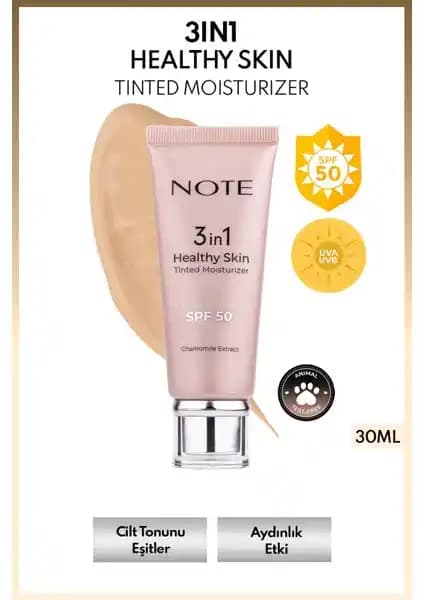 3 in 1 Healthy Skin Tinted Moisturizer: Cilt Güzelliği İçin Üç Farklı Etki Sunan Ürün