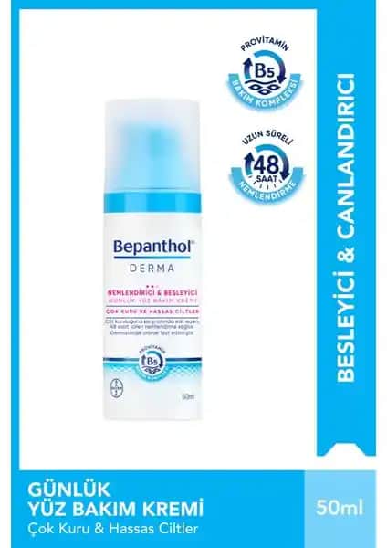 Bepanthol Derma: Nemlendirici ve Besleyici Günlük Yüz Bakım Kremi Hakkında Bilgiler