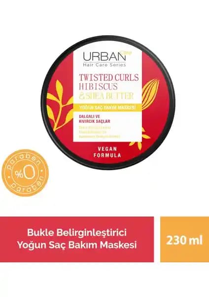 Hibiscus & Shea Butter Kıvırcık Saçlar İçin Yoğun Bakım Maskesi