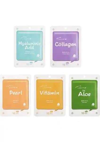 Mjcare 5'li Karışık Yüz Maskesi ile Cildinizi Yenileyin ve Canlandırın