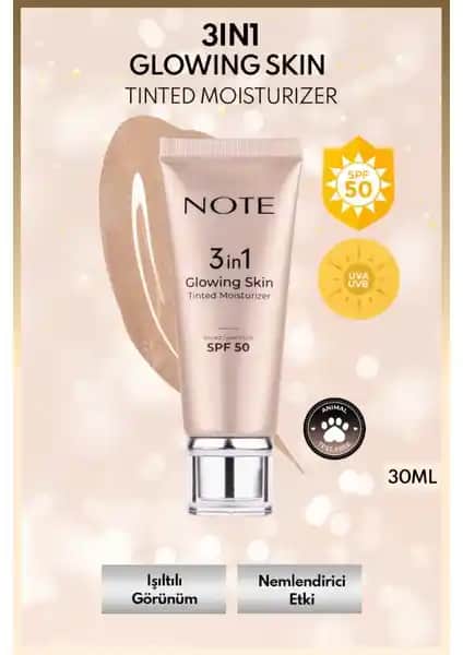 Note 3 In 1 Glowing Skin Tinted Moisturizer İncelemesi ve Kullanım Önerileri