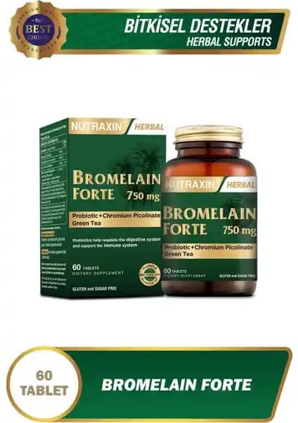 Nutraxin Bromelain Forte: Doğal Destekleyici ve Sindirim Sağlığı İçin Besin Takviyesi