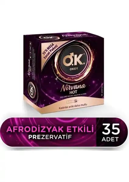 Okey Nirvana 35'li Prezervatif Avantaj Paketi ile Güvenli ve Keyifli Deneyim Sağlayın