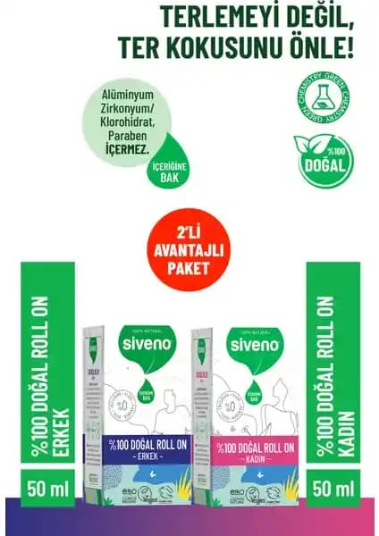 Siveno %100 Doğal Roll On Deodorant: Tüm Doğal Özellikleriyle Ferah Proje