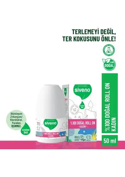 Siveno %100 Doğal Roll-On Kadın Deodorant: Ter Kokusuna Karşı Güvenli Seçenekler Sunuyor