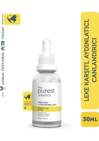 The Purest Solutions Leke Karşıtı Arbutin Cilt Bakım Serumu : 30 ml İçerik Analizi