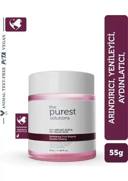 The Purest Solutions Peeling Toz Temizleyici: Cilt İçin Arındırıcı ve Aydınlatıcı Formül
