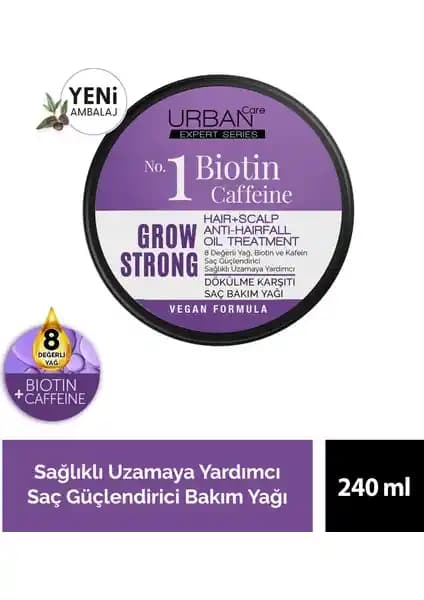 URBAN Care Expert BiotinKafein Arındırıcı Peeling Şampuan ile Saçlarınıza Yenilik Getirin