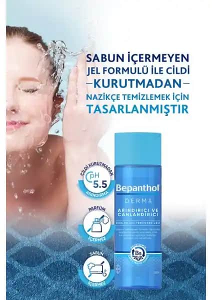 Bepanthol Derma Arındırıcı Yüz Temizleme Jeli: Kuru ve Hassas Ciltler için Günlük Kullanım