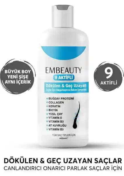 Embeauty Kolajen ve Keratin Şampuan: Saç Dökülmesine Karşı Etkili Çözüm