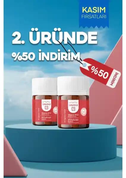 Erbatab Vitamin B12 - Folik Asit B9: Sağlıklı Yaşam İçin Geliştirilmiş Takviye