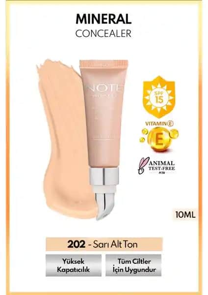İnceleme: Note Mineral Concealer 202 SPF 15 Göz Altı Kapatıcısı Özellikleri ve Yorumları