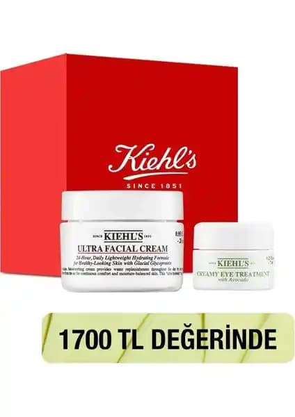 Kiehl's Ultra Facial Cream ve Avokadolu Göz Kremi: Etkili Nem İkilisi Seti