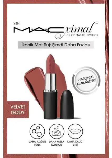 M·A·C XIMAL Silky Matte Lipstick ile Dudakların Islak ve Mat Görünümünü Elde Et