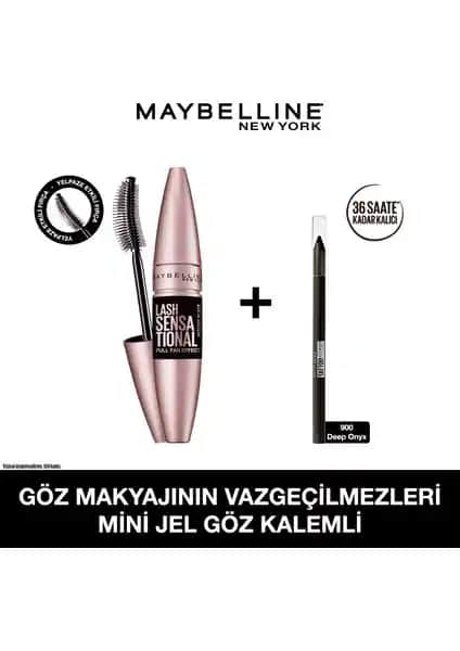 Maybelline New York Lash Sensational Ekstra Siyah Maskara ile Kirpiklerinizi Şekillendirin