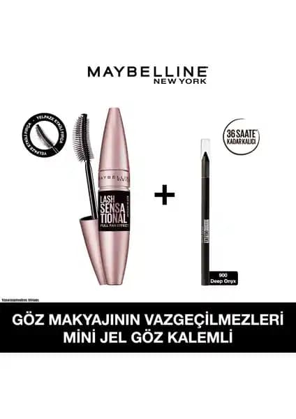 Maybelline New York Lash Sensational Ekstra Siyah Maskara ile Kirpiklerinizi Şekillendirin