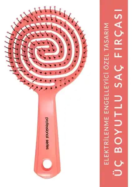 Muggio Pro Üç Boyutlu Saç Fırçası: Saç Bakımında Kolaylık Sağlayın