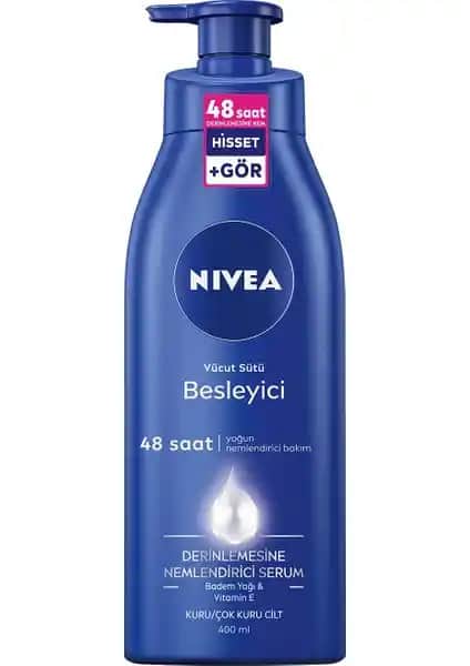 NIVEA Besleyici Vücut Sütü ile Kuru Ciltler İçin Derinlemesine Nemlendirme Çözümü