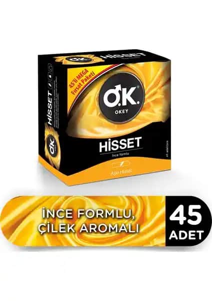 Okey Hisset 45'li Prezervatif Avantaj Paketi: Güvenilir Konfor ve Tat