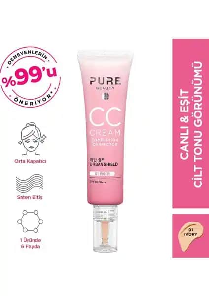 Pure Beauty SPF 50 PA+++ Ivory CC Krem İncelemesi: Doğal Görünüm için Etkili Bir Seçenek