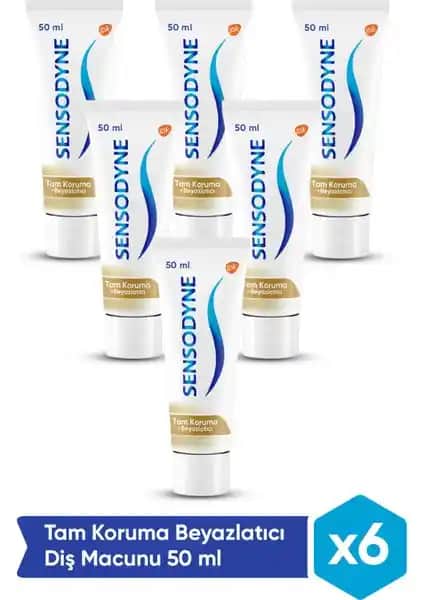 Sensodyne Tam Koruma Diş Macunu 50 Ml. 6'lı Set: Özellikler ve Kullanıcı Yorumları