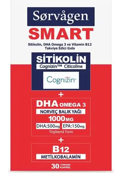 Sorvagen Smart Sitikolin İle Zihin Sağlığınızı Güçlendirin: Omega-3 ve B12'nin Faydaları