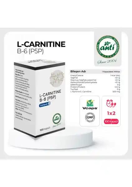 Anti L Carnitine Kapsül ve B6 Takviyesi ile Enerji ve Metabolizma Desteği Sağlama