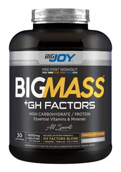 Bigjoy Bigmass GH Factors Karbonhidrat Tozu: Kas Gelişimini Destekleyen Yüksek Kaliteli Takviye