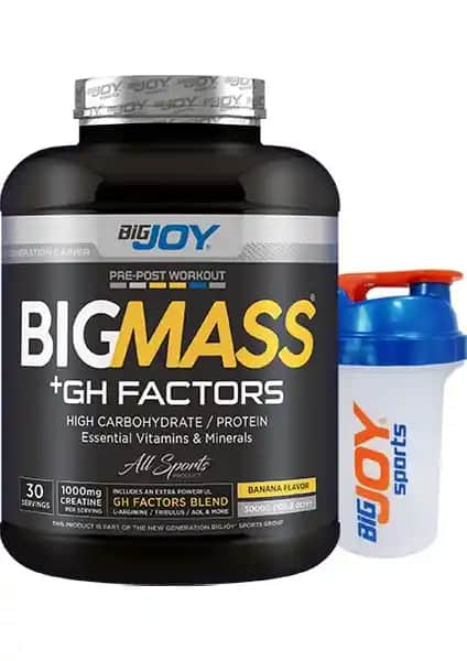 Bigjoy Sports Bigmass Mass Gainer: Kas Gelişimini Destekleyen Yüksek Kalorili Takviye