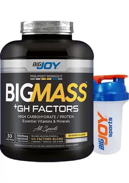 Bigjoy Sports Bigmass Mass Gainer: Kas Gelişimini Destekleyen Yüksek Kalorili Takviye