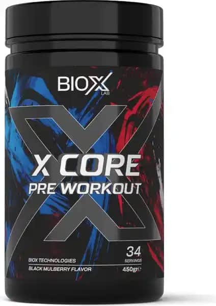 Bioxlab X-Core Preworkout Karadut Aroması: Enerji ve Performans Artırıcı Spor Takviyesi