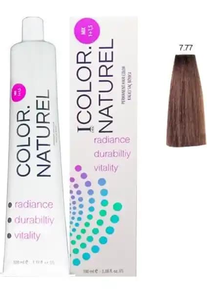 Color Doğal Saç Boyası 7.77 Açık Çikolata Kahve Kalıcı ve Doğal Renk Seçeneği