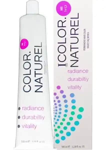 Color Naturel 6.011 Doğal Yoğun Küllü Koyu Kumral Saç Boyası Profesyonel ve Ev Kullanımı İçin Uygun