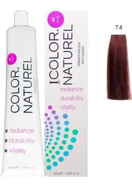 Color Naturel 7.4 Orta Bakır Saç Boyası - Doğal ve Kalıcı Renk Seçeneği