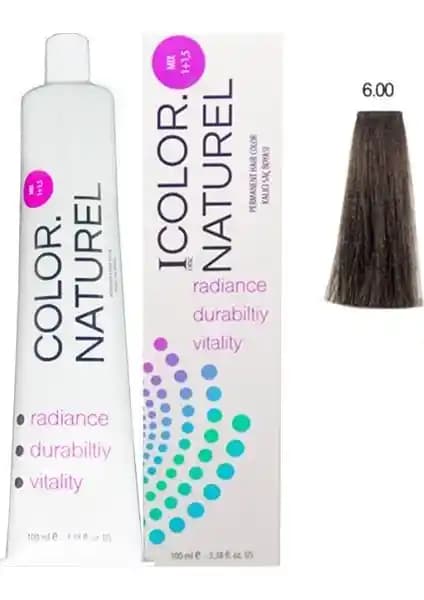Color Naturel Saç Boyası 6.00 Yoğun Koyu Kumral Kalıcı ve Doğal Renk Seçeneği