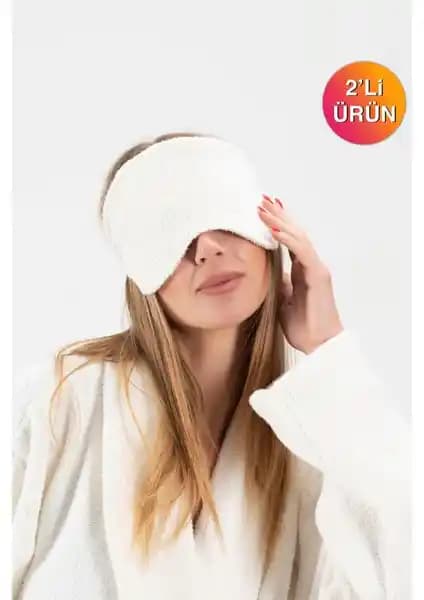 Ender Home CottonVerse 2'li Havlu Göz Bandı: Rahat ve Doğal Uyku Deneyimi İçin Tasarlandı