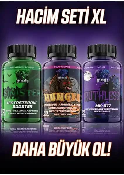 Grimlabs XL Hacim Seti: Kas Gelişimini Hızlandıran Güçlü Takviye Çözümü