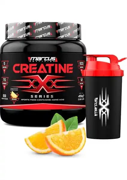 Marcus Nutrition X Serisi Portakal Aromalı Kreatin Tozu Spor Performansını Artıran Takviye