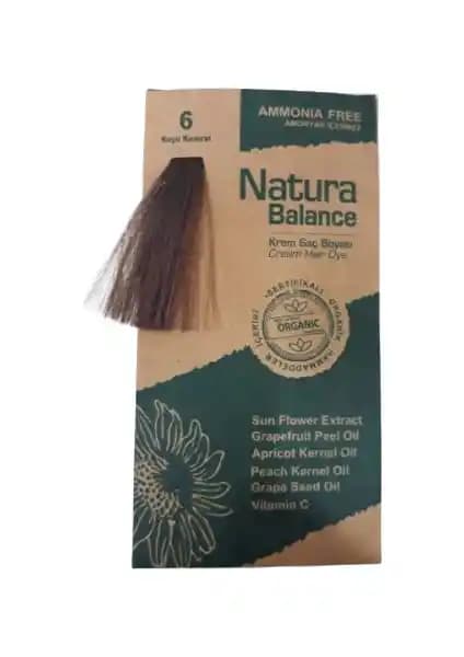 Natura Balance Krem Saç Boyası Koyu Kumral Tonu Doğal ve Kalıcı Renk Seçeneği