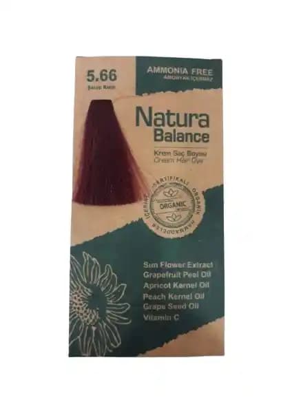 Natura Balance Krem Saç Boyası Şarap Kızılı Renk ile Doğallık ve Kalıcılık Sağlar