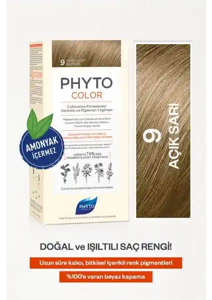 Phyto Color 9 Açık Sarı Doğal ve Uzun Süreli Saç Boyası Ürünü Tanıtımı ve Özellikleri