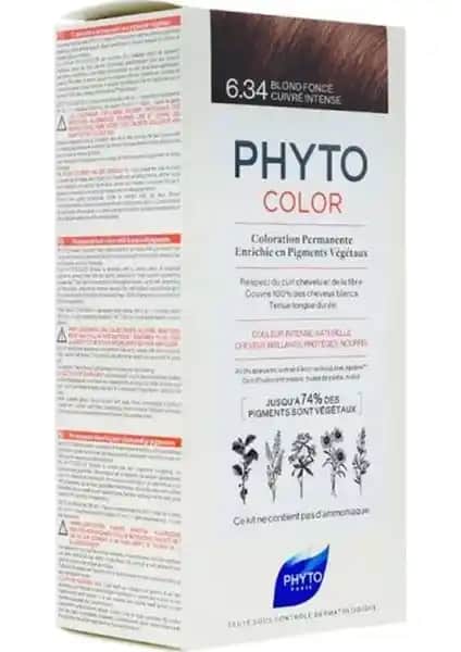 Phyto Phytocolor Bitkisel Saç Boyası 6.34 Koyu Kumral Dore Bakır Renk Özellikleri ve Kullanım Rehberi