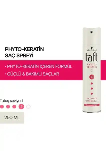Taft Keratin Sprey 250 Ml Saç Güçlendirme ve Kalıcı Şekillendirme Çözümü