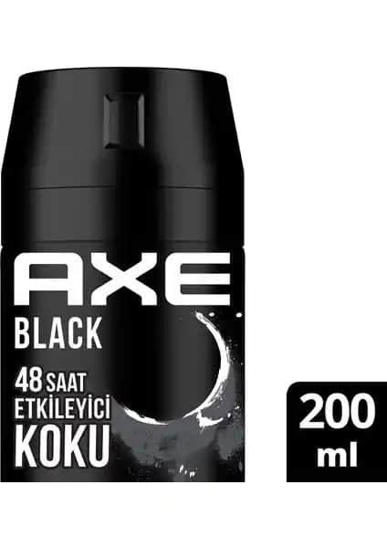 Axe Erkek Sprey Deodorant Black XL: 48 Saat Etkili Taze Koku Sağlayın