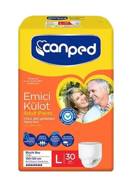 Canped Emici Külot Large 30'lu Paket ile Günlük Konforu Artırın