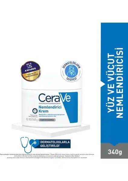 CeraVe Nemlendirici Krem: Kuru Ciltler için Güçlü Nemlendirici Çözüm