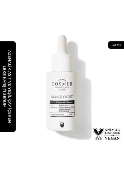Cosmed 10% Azelaic Solution 30 ml: Hassas Ciltler İçin Etkili Serum Çözümü